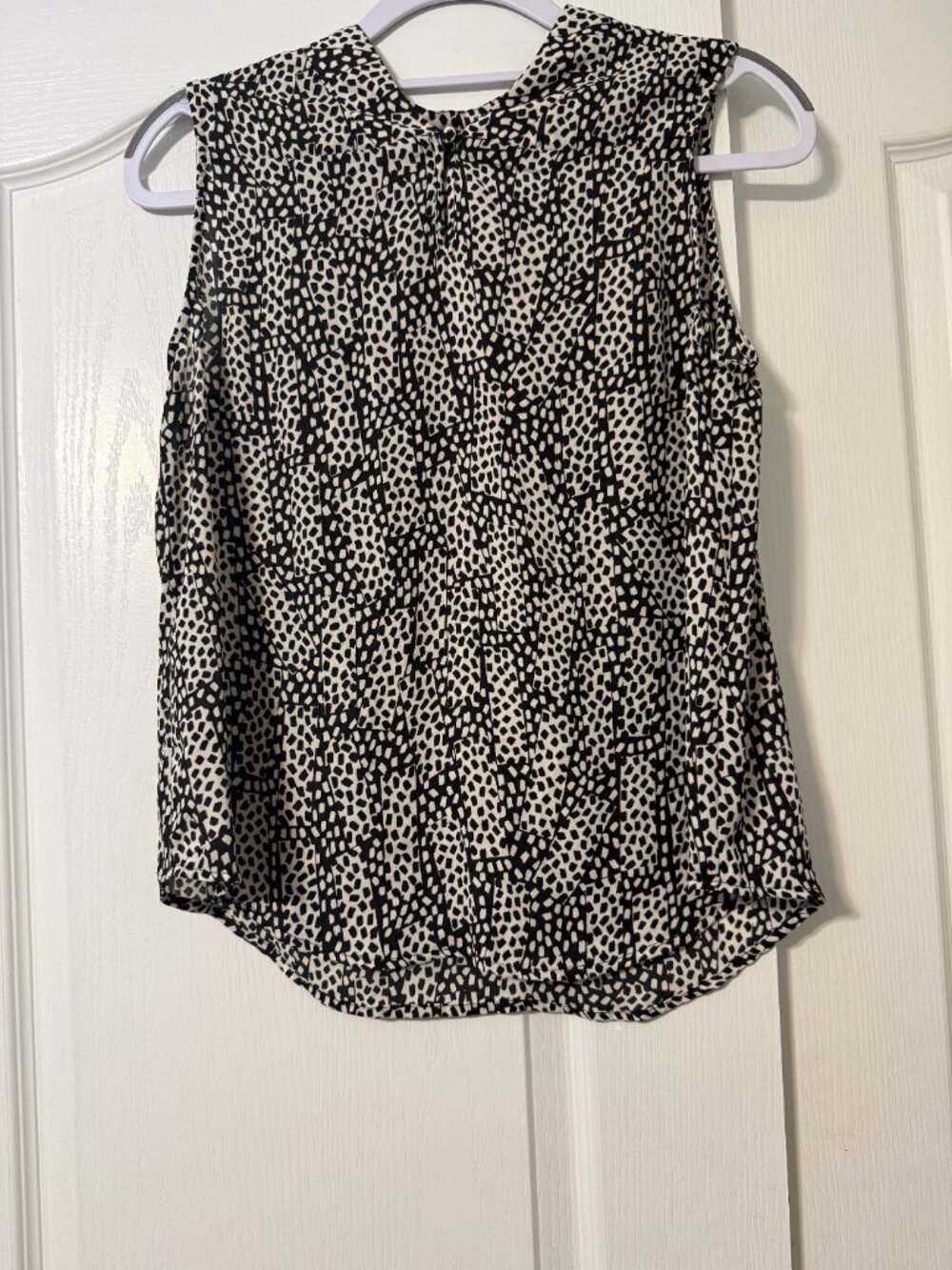 Who What Wear Lightweight Sleeveless Abstract Print Blouse, Medium